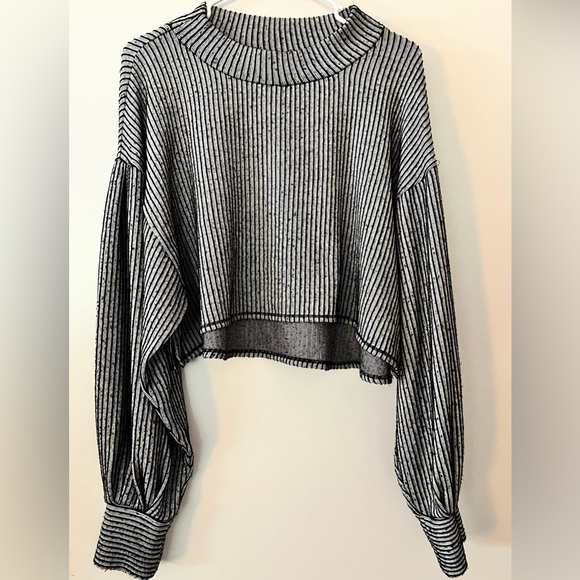 Free People Tops - Intimately Free People Striped Cropped Sweater